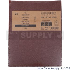 Copenhagen Pro schuurpapier droog K100 set 50 vel - S50401928 - afbeelding 2