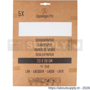 Copenhagen Pro schuurpapier lak K240 set 5 vel - S50401960 - afbeelding 2