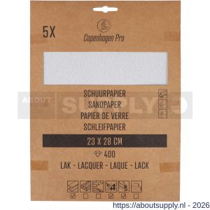 Copenhagen Pro schuurpapier lak K400 set 5 vel - S50401961 - afbeelding 2