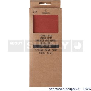 Copenhagen Pro schuurstroken droog K120-100-80-60-40 23x9 cm assorti set 25 stuks - S50401943 - afbeelding 2