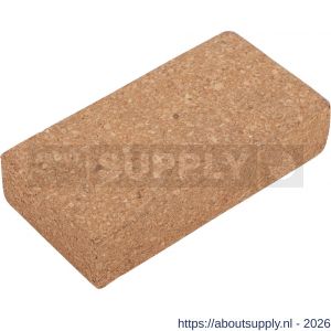 Copenhagen Pro schuurkurk recht 10x6x2,5 cm - S50401918 - afbeelding 1