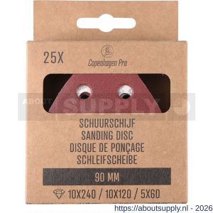 Copenhagen Pro schuurschijf 90 mm 3 assorti set 25 stuks - S50402315 - afbeelding 2