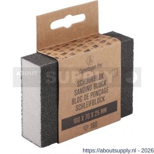 Copenhagen Pro schuurblok fijn K180 10x7x2,5 cm - S50401919 - afbeelding 3