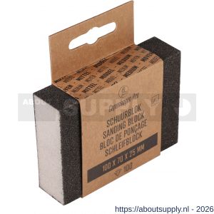 Copenhagen Pro schuurblok middel K100 10x7x2,5 cm - S50401920 - afbeelding 3