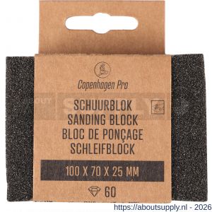 Copenhagen Pro schuurblok grof K60 10x7x2,5 cm - S50401921 - afbeelding 2