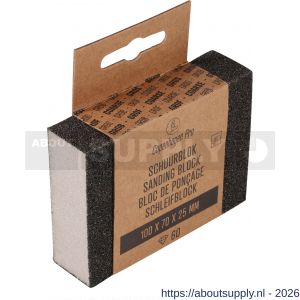 Copenhagen Pro schuurblok grof K60 10x7x2,5 cm - S50401921 - afbeelding 3