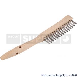 Copenhagen Pro staalborstel gietstaal 2 rijen FSC houten handvat - S50401493 - afbeelding 1