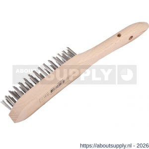 Copenhagen Pro staalborstel gietstaal 5 rijen FSC houten handvat - S50401496 - afbeelding 2