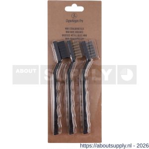 Copenhagen Pro ministaalborstel kunststof handvat set 3 stuks - S50401497 - afbeelding 2