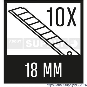 Copenhagen Pro reservemessen groot 18 mm set 10 stuks - S50401912 - afbeelding 4