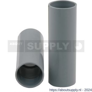 Pipelife sok PVC slagvast diameter 5/8 inch grijs set 10 stuks - S50401023 - afbeelding 1