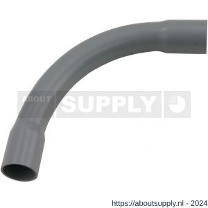 Pipelife bocht PVC slagvast diameter 5/8 inch grijs set 5 stuks - S50401019 - afbeelding 1