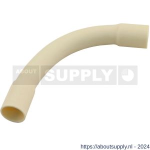 Pipelife bocht PVC slagvast diameter 3/4 inch crème set 3 stuks - S50401020 - afbeelding 1