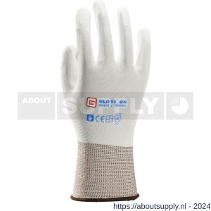 Glove On White Touch handschoen maat 9 L wit - S50400069 - afbeelding 1