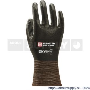 Glove On Black Touch handschoen maat 9 L zwart - S50400071 - afbeelding 1