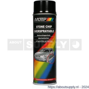 MoTip anti steenslag Undercoating spray zwart 500 ml - Y50702480 - afbeelding 1