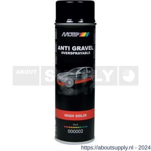 MoTip UBC anti steenslag spray High Solid Undercoating zwart 500 ml - Y50702474 - afbeelding 1