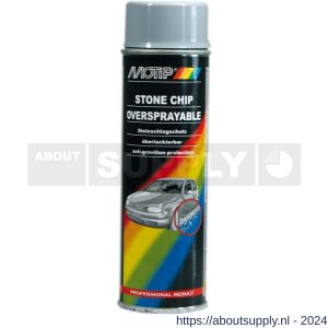 MoTip anti steenslag Undercoating spray grijs 500 ml - Y50702482 - afbeelding 1
