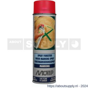 MoTip Wood Marking hout markeringspray rood 500 ml - Y50703713 - afbeelding 1