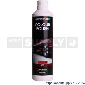 MoTip conditioneringsvloeistof Car Care Colour Polish polijstmiddel Red rood 500 ml - Y50702514 - afbeelding 1