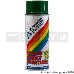 MoTip Colourspray lakspray dekkend hoogglans RAL 6009 dennen groen 400 ml - Y50703235 - afbeelding 1
