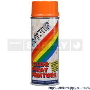 MoTip Colourspray lakspray dekkend hoogglans RAL 2003 pastel oranje 400 ml - Y50703213 - afbeelding 1