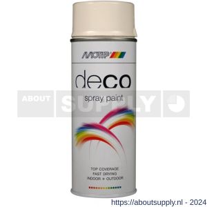 MoTip Colourspray lakspray dekkend hoogglans RAL 9001 creme-wit 400 ml - Y50703243 - afbeelding 1