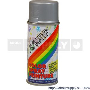 MoTip Colourspray lakspray dekkend hoogglans RAL 9006 zilver 150 ml - Y50703250 - afbeelding 1