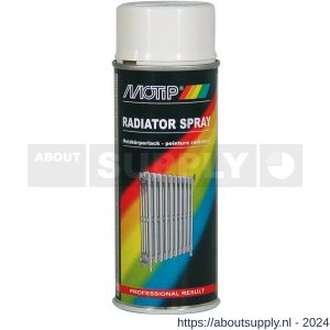 MoTip radiatorlak spray wit hoogglans spuitbus 400 ml - Y50703291 - afbeelding 1