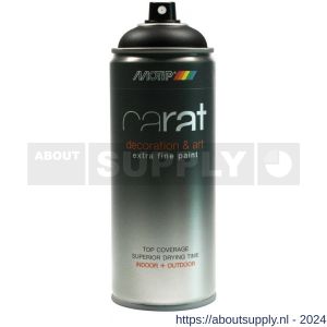 MoTip lakspray Carat Traffic Black Matt mat verkeerszwart 400 ml - Y50703548 - afbeelding 1