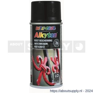 Dupli-Color roestbeschermingslak Alkyton RAL 9005 hoogglans 150 ml spuitbus - Y50702645 - afbeelding 1
