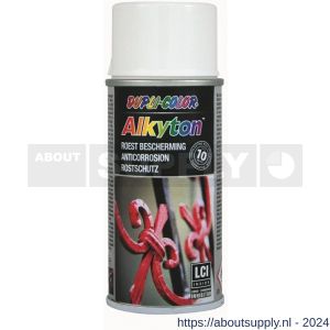 Dupli-Color roestbeschermingslak Alkyton RAL 9010 hoogglans 150 ml spuitbus - Y50702641 - afbeelding 1