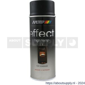 MoTip hittebestendige lak Deco Effect Heat Resistant Black zwart 400 ml - Y50703646 - afbeelding 1