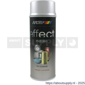 MoTip lakspray dekkend Deco Effect metallic zilver hoogglans 400 ml - Y50703265 - afbeelding 1