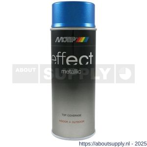 MoTip lakspray dekkend Deco Effect metallic Blue blauw hoogglans 400 ml - Y50703260 - afbeelding 1