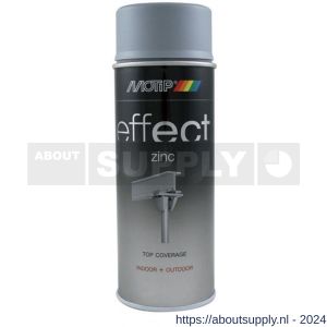 MoTip lakverf dekkend Deco Effect Zinc zinkspray grijs 400 ml - Y50702629 - afbeelding 1