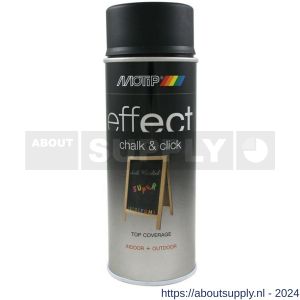 MoTip lakspray dekkend Deco Effect Chalk and Click zwart 400 ml - Y50703186 - afbeelding 1