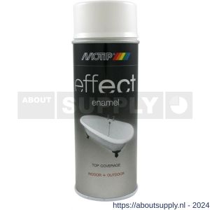 MoTip emaille spray dekkend Deco Effect Ceramic Emaille wit 400 ml - Y50703193 - afbeelding 1
