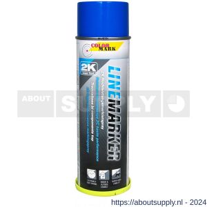 Colormark markeer spray 2K Linemarking blauw 500 ml - Y50703651 - afbeelding 1
