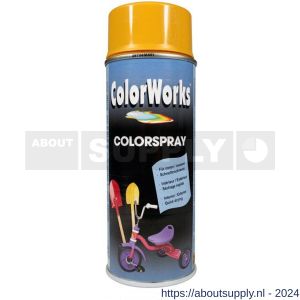 ColorWorks lakverf Colorspray gold yellow RAL 1004 400 ml - Y50702737 - afbeelding 1