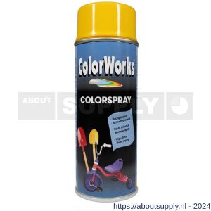 ColorWorks lakverf Colorspray sunshine yellow RAL 1021 400 ml - Y50702739 - afbeelding 1