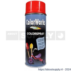 ColorWorks lakverf Colorspray orange red RAL 2002 400 ml - Y50702740 - afbeelding 1