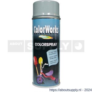 ColorWorks lakverf Colorspray silver grey RAL 7001 400 ml - Y50702749 - afbeelding 1