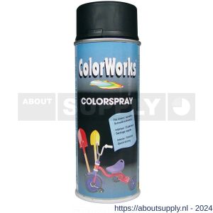 ColorWorks lakverf Colorspray RAL 9005 zwart 400 ml - Y50702756 - afbeelding 1