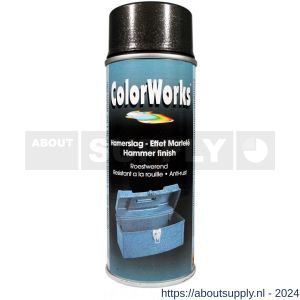 ColorWorks hamerslag lakspray antraciet 400 ml - Y50702767 - afbeelding 1
