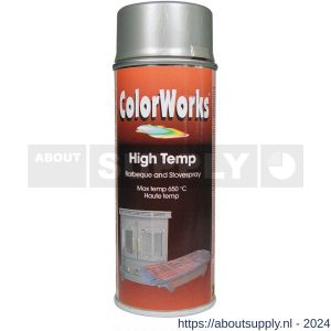 ColorWorks spray hittebestendig zilver 400 ml - Y50703619 - afbeelding 1