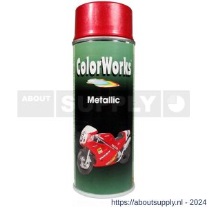 ColorWorks metallic lak rood 400 ml - Y50702774 - afbeelding 1