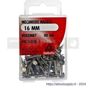 Deltafix mecanieke nagels verzinkt 16 mm 40 g - S21901010 - afbeelding 1