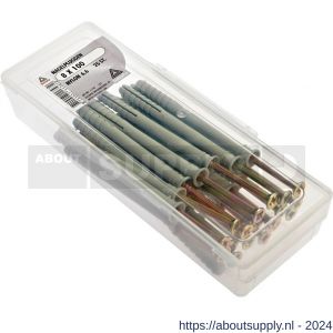 Deltafix nagelplug standaard grijs 8x100 mm kuipje 25 stuks - S21901141 - afbeelding 1