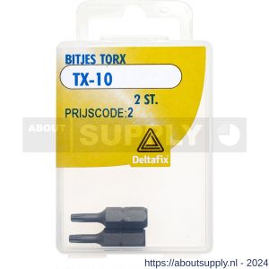 Deltafix bitje Torx TX 10 blister 2 stuks - S21904373 - afbeelding 1